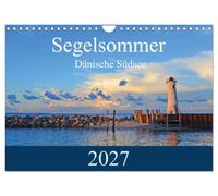 Calendar 2027 · US Version · Sailing summer - Danish South Sea | Photos to dream about a wonderful sailing summer in Denmark · 12" × 8" Landscape · CALVENDO Wall Calendar