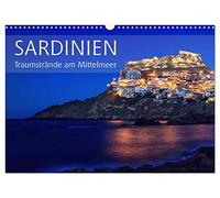 Calendar 2027 · US Version · Sardinia - dream beaches on the Mediterranean | Sea · Wanderlust, summer, sun, beach and sea · 17" × 12" Landscape · CALVENDO Wall Calendar