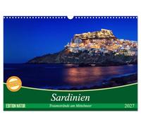 Calendar 2027 · US Version · Sardinia - dream beaches on the Mediterranean | Sea · Wanderlust, summer, sun, beach and sea · 17" × 12" Landscape · CALVENDO Wall Calendar