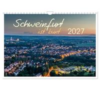 Calendar 2027 · US Version · Schweinfurt is colorful | Architecture and nature in Schweinfurt · 12" × 8" Landscape · CALVENDO Wall Calendar
