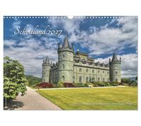 Calendar 2027 · US Version · Scotland 2027 Castles, fortresses and ruins | Scotland with its unique castles and walls in 13 impressive photos · 17" × 12" Landscape · CALVENDO Wall Calendar
