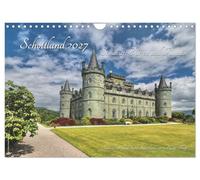 Calendar 2027 · US Version · Scotland 2027 Castles, fortresses and ruins | Scotland with its unique castles and walls in 13 impressive photos · 12" × 8" Landscape · CALVENDO Wall Calendar