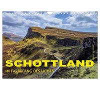 Calendar 2027 · US Version · Scotland - In the color tone of light | Scotland's Isle of Skye, Scottish Castles and Edinburgh in impressive pictures · 12" × 8" Landscape · CALVENDO Wall Calendar