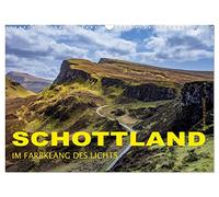 Calendar 2027 · US Version · Scotland - In the color tone of light | Scotland's Isle of Skye, Scottish Castles and Edinburgh in impressive pictures · 17" × 12" Landscape · CALVENDO Wall Calendar