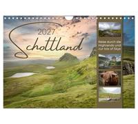 Calendar 2027 · US Version · Scotland - trip through the Highlands and to | the Isle of Skye · A pictorial journey to the picturesque landscape of the… · 12" × 8" Landscape · CALVENDO Wall Calendar