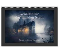 Calendar 2027 · US Version · Secrets of the dark city | Dark Fantasy at its best · 17" × 12" Landscape · CALVENDO Wall Calendar