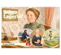 Calendar 2027 · US Version · Selma Lagerlöf | A year with Sweden's great storyteller · 17" × 12" Landscape · CALVENDO Wall Calendar