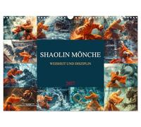Calendar 2027 · US Version · Shaolin monks - wisdom and discipline | The power of discipline, the depth of wisdom an inspiration for every day · 17" × 12" Landscape · CALVENDO Wall Calendar