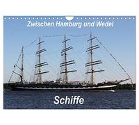 Calendar 2027 · US Version · Ships - Between Hamburg and Wedel | Ships · Between Hamburg and Wedel, an everyday and yet always new sight · 12" × 8" Landscape · CALVENDO Wall Calendar