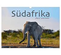 Calendar 2027 · US Version · South Africa - Big 5 and more | Fascinating photos of buffalo, leopard, lion, rhino, elephant and others · 17" × 12" Landscape · CALVENDO Wall Calendar