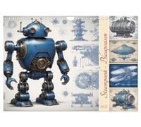Calendar 2027 · US Version · Steampunk - Blueprints | Discover fascinating blueprints from the world of steampunk · 12" × 8" Landscape · CALVENDO Wall Calendar