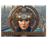 Calendar 2027 · US Version · Steampunk - Man and Machine | Fantastic images from a surreal machine world beyond our imagination · 17" × 12" Landscape · CALVENDO Wall Calendar