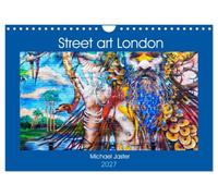 Calendar 2027 · US Version · Street art London Michael Jaster | Street art from the Leake Street Tunnel and central London show images of the… · 12" × 8" Landscape · CALVENDO Wall Calendar