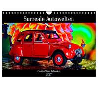 Calendar 2027 · US Version · Surreal car worlds | Cars as works of art · without the daily grind · 12" × 8" Landscape · CALVENDO Wall Calendar