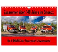 Calendar 2027 · US Version · The 4 UNIMOGS of the fire department | Schwanewede · The Unimog · workhorse of the fire department · 12" × 8" Landscape · CALVENDO Wall Calendar