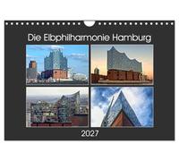 Calendar 2027 · US Version · The Elbphilharmonie Hamburg | The Elbphilharmonie with its many different faces in high-resolution images · 12" × 8" Landscape · CALVENDO Wall Calendar