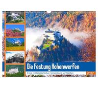 Calendar 2027 · US Version · The Hohenwerfen Fortress | Impressions of the medieval hill castle in Werfen · 17" × 12" Landscape · CALVENDO Wall Calendar