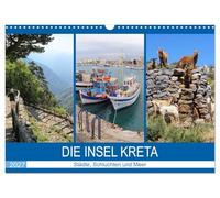 Calendar 2027 · US Version · The island of Crete - cities, gorges and sea | The largest and most beautiful of the Greek islands · 17" × 12" Landscape · CALVENDO Wall Calendar