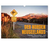Calendar 2027 · US Version · The north of New Zealand: volcanoes | waterfalls and impressive beaches · New Zealand's North Island is… · 17" × 12" Landscape · CALVENDO Wall Calendar