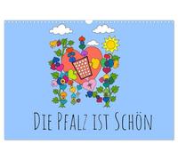 Calendar 2027 · US Version · The Palatinate is the best | Palatinate in cartoon something different · 17" × 12" Landscape · CALVENDO Wall Calendar