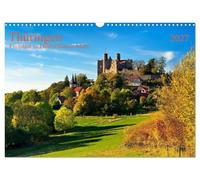 Calendar 2027 · US Version · Thuringia State in the center of Germany | Extensive forests, castles and medieval towns characterize the state · 17" × 12" Landscape · CALVENDO Wall Calendar