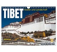 Calendar 2027 · US Version · Tibet - Monastery and landscape | Tibet, the land of spirituality · 12" × 8" Landscape · CALVENDO Wall Calendar