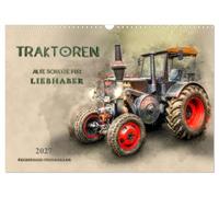 Calendar 2027 · US Version · Tractors - old treasures for enthusiasts | Nostalgic tractors · beloved powerhouses that captivate many · 17" × 12" Landscape · CALVENDO Wall Calendar
