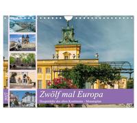 Calendar 2027 · US Version · Twelve times Europe | Let's visit twelve European capitals and see for ourselves how beautiful they… · 12" × 8" Landscape · CALVENDO Wall Calendar