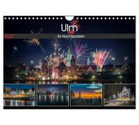 Calendar 2027 · US Version · Ulm for night sparrows | Night shots from the city of Ulm · 12" × 8" Landscape · CALVENDO Wall Calendar