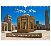 Calendar 2027 · US Version · Uzbekistan Myth Silk Road up close | Fascinating ancient buildings and traditional handicrafts along the Silk Road… · 12" × 8" Landscape · CALVENDO Wall Calendar