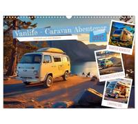 Calendar 2027 · US Version · Vanlife - Caravan adventure | Escape the daily grind, discover the world on your own and find your home… · 17" × 12" Landscape · CALVENDO Wall Calendar