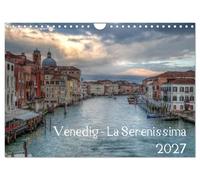 Calendar 2027 · US Version · Venice - La Serenissima 2027 | Venice La Serenissima 2017 · 12" × 8" Landscape · CALVENDO Wall Calendar