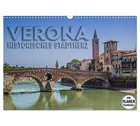 Calendar 2027 · US Version · VERONA Historical City Heart | Charming views from the old town · 17" × 12" Landscape · CALVENDO Wall Calendar