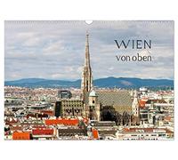 Calendar 2027 · US Version · VIENNA from above | Shots from the bird's eye view · 17" × 12" Landscape · CALVENDO Wall Calendar