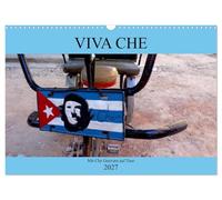 Calendar 2027 · US Version · VIVA CHE - On tour with Che Guevara | Vehicles with the image of Che Guevara in Cuba · 17" × 12" Landscape · CALVENDO Wall Calendar