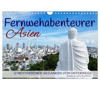 Calendar 2027 · US Version · Wanderlust adventurer Asia | 12 motivating thoughts from the road · Images that make you dream & words that… · 12" × 8" Landscape · CALVENDO Wall Calendar
