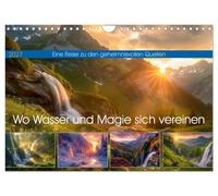 Calendar 2027 · US Version · Where water and magic unite | Here, the elements of water and nature come together in perfect harmony to… · 12" × 8" Landscape · CALVENDO Wall Calendar