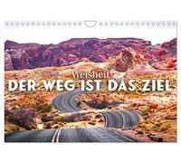 Calendar 2027 · US Version · Wisdom - The way is the goal | Let's go · 12" × 8" Landscape · CALVENDO Wall Calendar