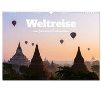 Calendar 2027 · US Version · World tour - a year through cultural sites | Amazing landmarks of the world · 17" × 12" Landscape · CALVENDO Wall Calendar
