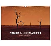 Calendar 2027 · US Version · ZAMBIA IN THE HEART OF AFRICA | A journey through wild Zambia · 17" × 12" Landscape · CALVENDO Wall Calendar