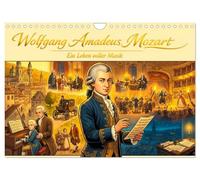 Calendar 2027 · Wolfgang Amadeus Mozart - A Life Full of Music | Mozart's Life: An Exciting Visual Journey Through Music History and Europe · DIN A4 Landscape · CALVENDO Wall Calendar