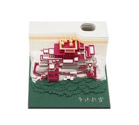 Calendar, 3D Potala Palace DIY Tear Away Timepiece, Creative Desktop Ornaments for Home Office Decoration