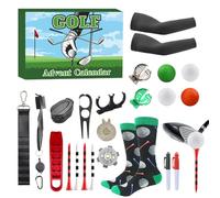 Calendar Advent 2025 - Countdown to Christmas Golf | Collectible 24-Days Tees Markers - for Holiday Adults Enthusiast Beginner Lover Boyfriend Husband Father Dad