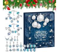 Calendar Advent For Girls - 24 Days 2025 Bracelets Kit, Christmas Teen Calendar Advent Charm Kit | Jewelry Gift Set For Holiday, Birthday, Valentines, Party, Banquet, Dating, Special Occasion