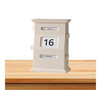 Calendar Blocks Desk Cute Decorative Desktop Date Display, Stylish Retro Blocks Wooden Perpetual Calendar, Cute Office Accessories, Home Decoration Piece, Daily Reminder for Work