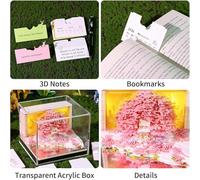 Calendar Clock 2026 - Paper Sculpture Calendar, Nature Theme with Flower Carving Tree and House Design Tearable Art and Memo for Holiday Home Teacher Gym School and Classroom