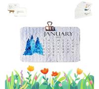 Calendar Desk Calendar 2026 Lush Farms Calendars With Biodegradable Paper Sustainable Office Cubicle Decor(A-1PC)