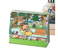 Calendar for Desk - 2026 Cartoon Capybara Schedule Organizer | 12 Months Standing Desktop Calendar - for Friends Family School Workplace Kitchen Apartment Art Studio