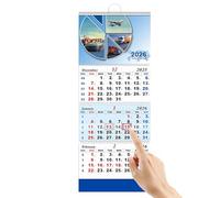Calendar For The Year 2026-2027 - 3 Month Scale Layers | Vertical Hanging Calendar For The Wall, Study Room Living Room Bedroom Art Studio