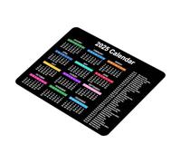 Calendar Mice Pad 2025 - Non Slip Laptop Mat with Stitched Edge | 9.8 × 7.8 Inch Desk M0usepad | Planner M0use Mat | Computer M0usepad with Calendar Layout | Office Desk Accessory for Work Home Study